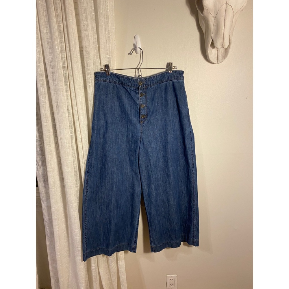 Boho Chic Palazzo Jean Pants